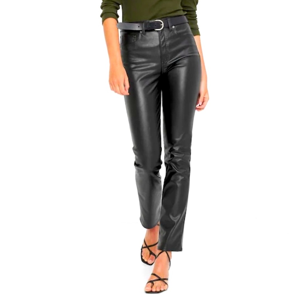 NWT Gap Vintage Slim High Rise Faux Leather Jeans Size 29/8R